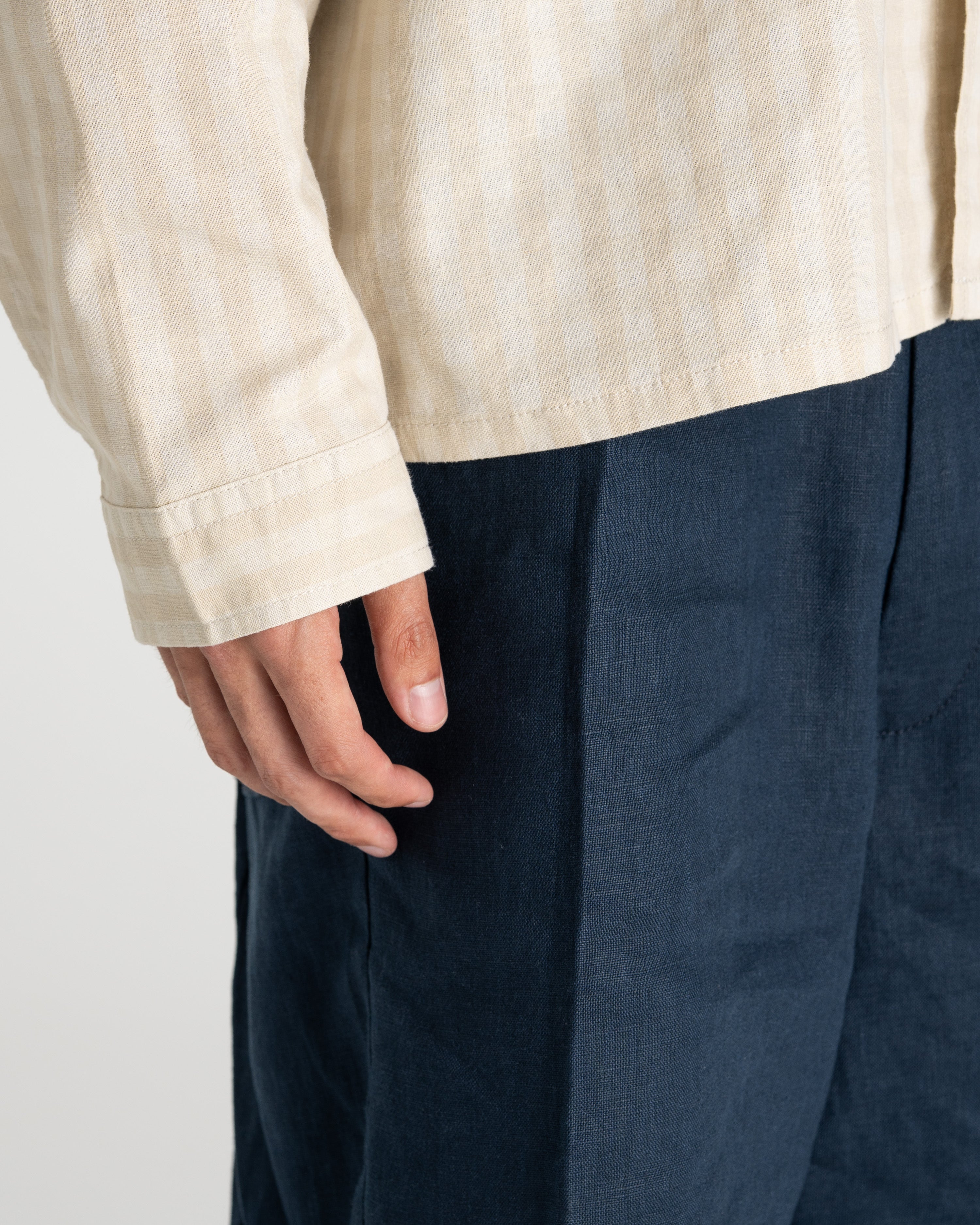 Pleated Baggy shorts Navy
